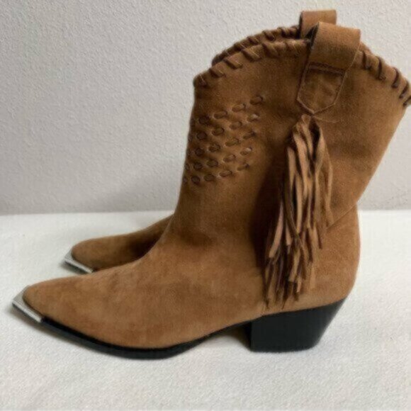 NWT Schutz Alexxa Leather Suede Ankle Boots - Picture 5 of 14